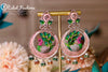 Vibrant Peacock earrings