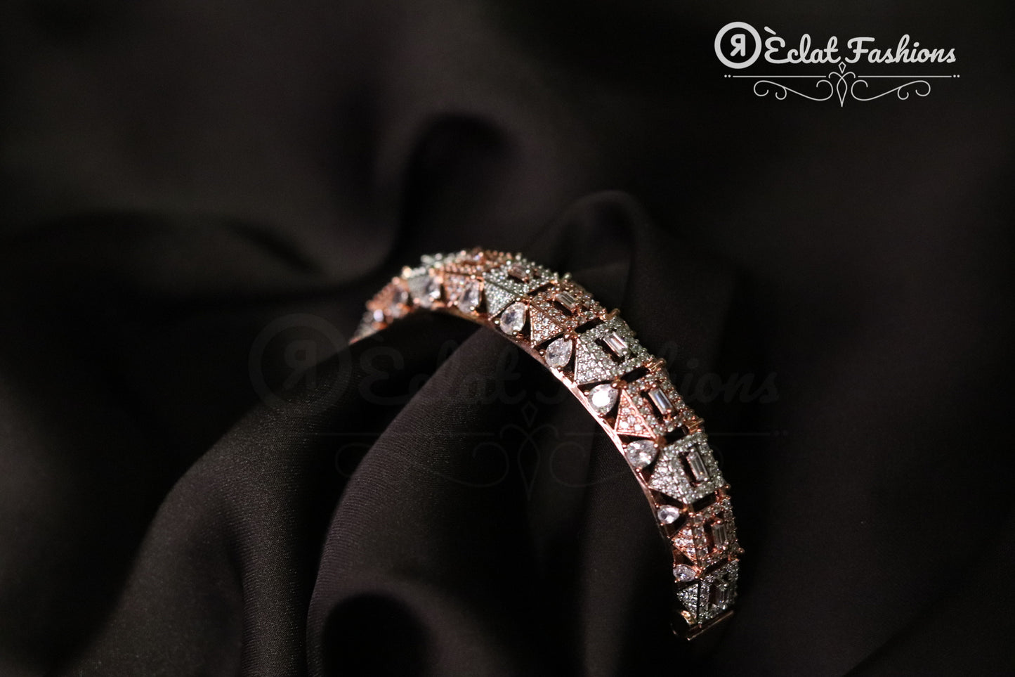 Rose/silver Nora bangle
