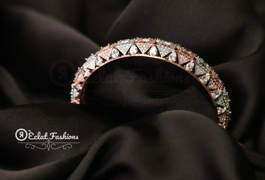 Rose/silver Nora bangle